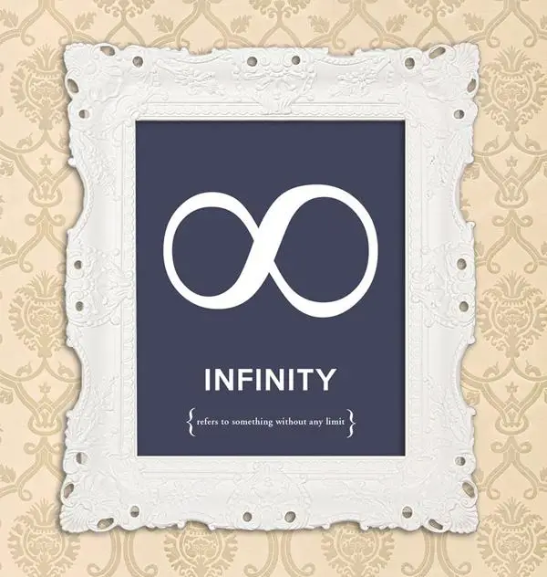 14 Infinity Symbol - Art Print - Punctuation Typography Poster The Infinity Symbol: A Timeless Emblem of Limitlessness