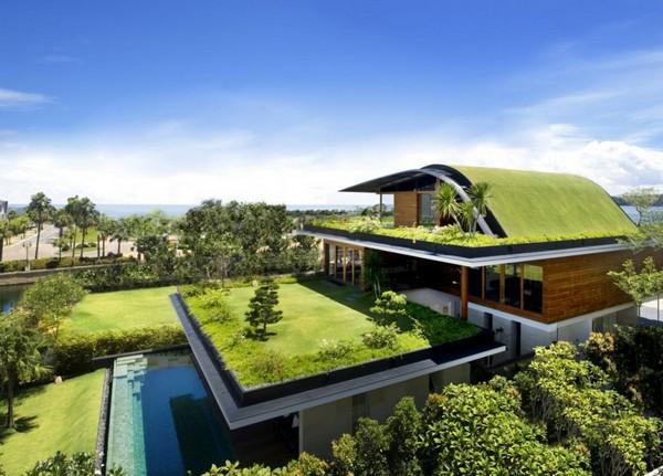 Inspiring Home with One Garden per Level