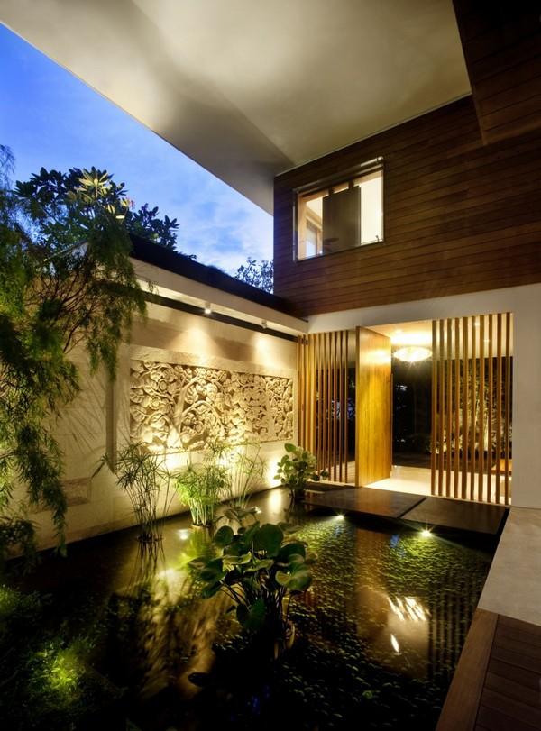 Inspiring Home with One Garden per Level