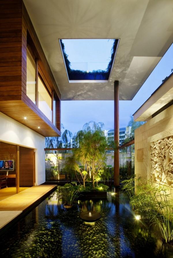 Inspiring Home with One Garden per Level