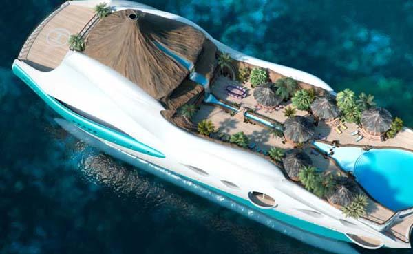 Luxury Tropical Island Yacht