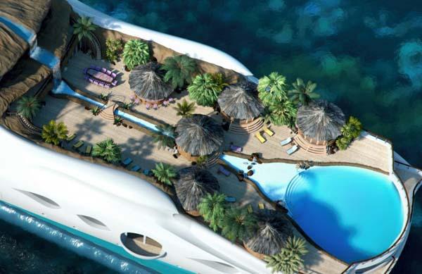 Luxury Tropical Island Yacht