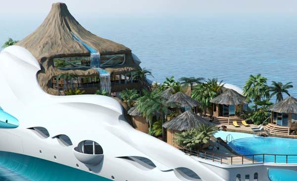 Luxury Tropical Island Yacht