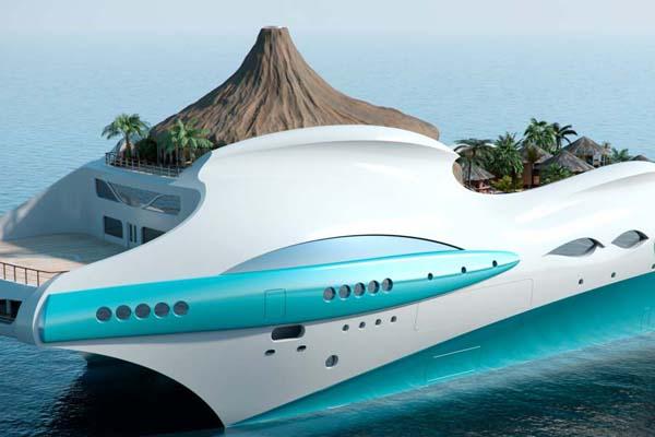 Luxury Tropical Island Yacht