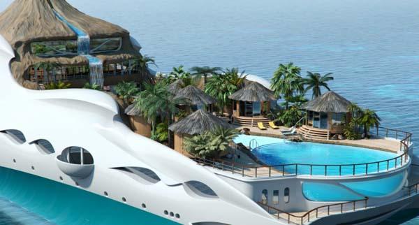 Luxury Tropical Island Yacht