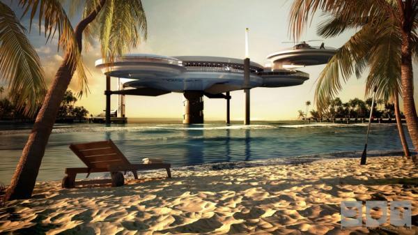 Water Discus Underwater Hotel