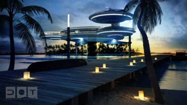 Water Discus Underwater Hotel