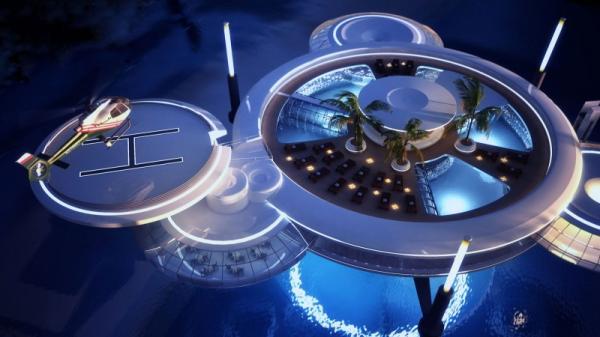 Water Discus Underwater Hotel