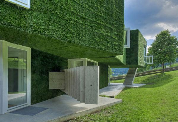 Grass-Covered Green Residence in Austria