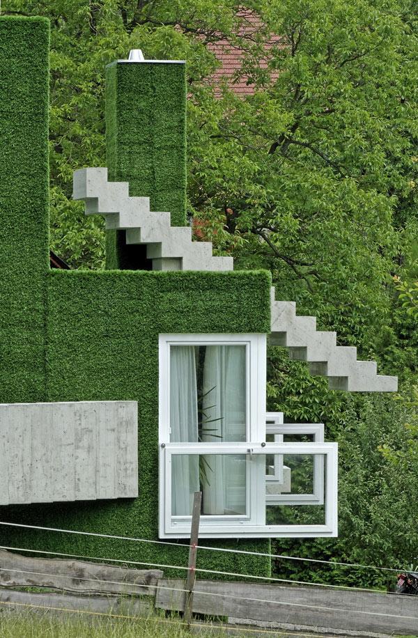 Grass-Covered Green Residence in Austria