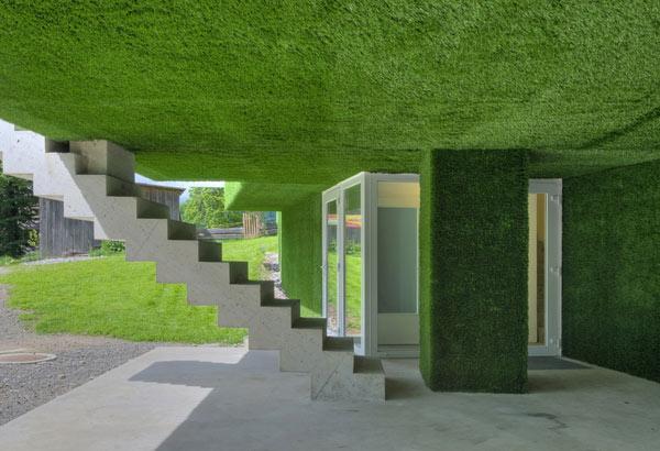 Grass-Covered Green Residence in Austria