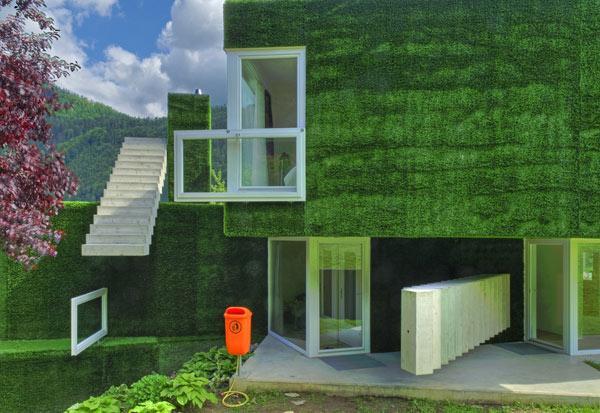 Grass-Covered Green Residence in Austria