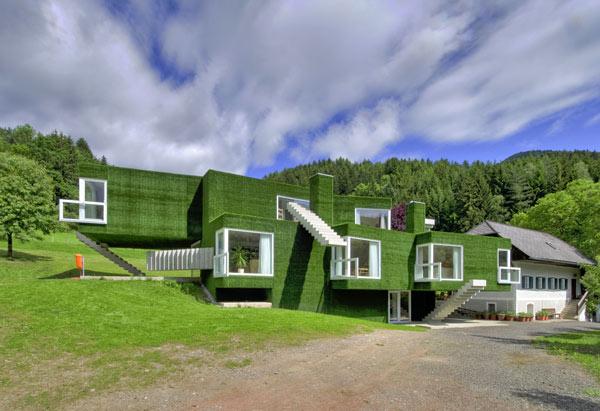 Grass-Covered Green Residence in Austria