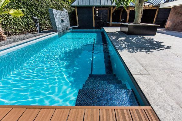 Aquatic Backyard of a Coastal Villa