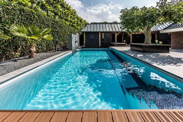 Aquatic Backyard of a Coastal Villa
