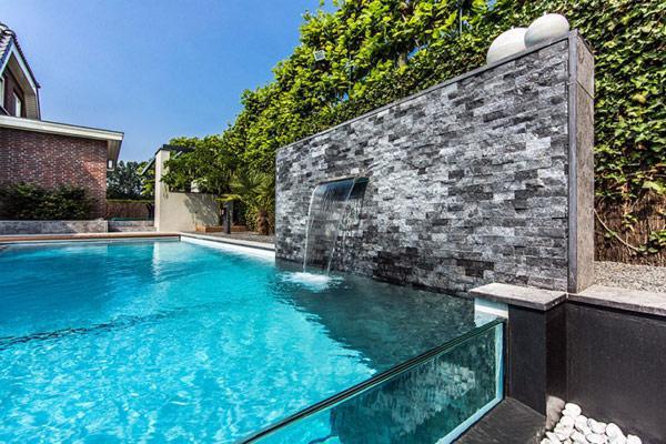 Aquatic Backyard of a Coastal Villa