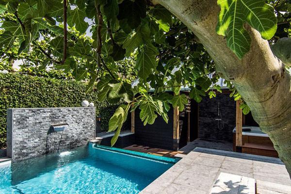 Aquatic Backyard of a Coastal Villa