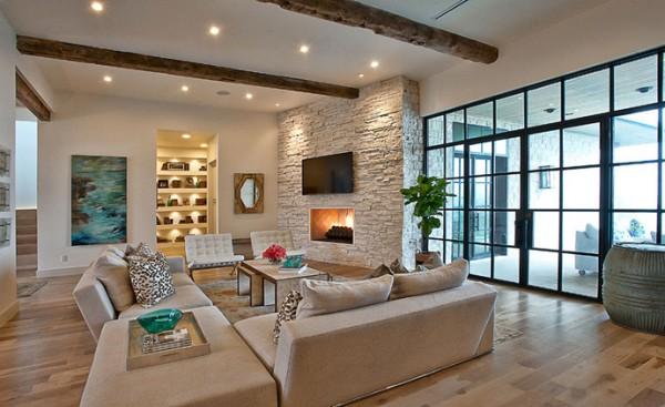 Cozy Luxury Home by Cornerstone Architects