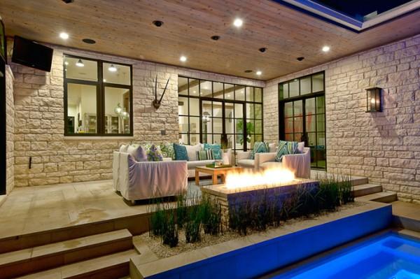 Cozy Luxury Home by Cornerstone Architects