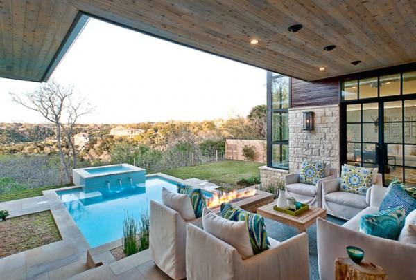 Cozy Luxury Home by Cornerstone Architects