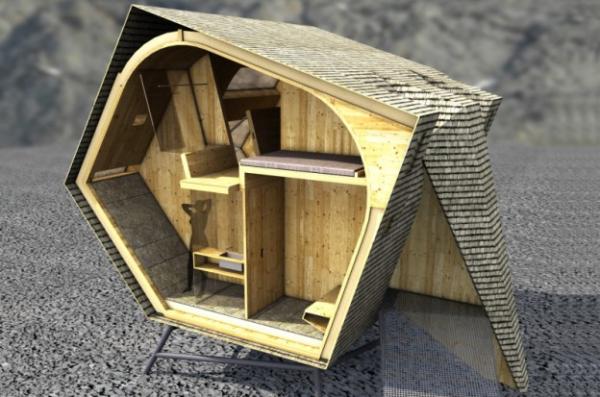 Tiny Wooden House On Stilts