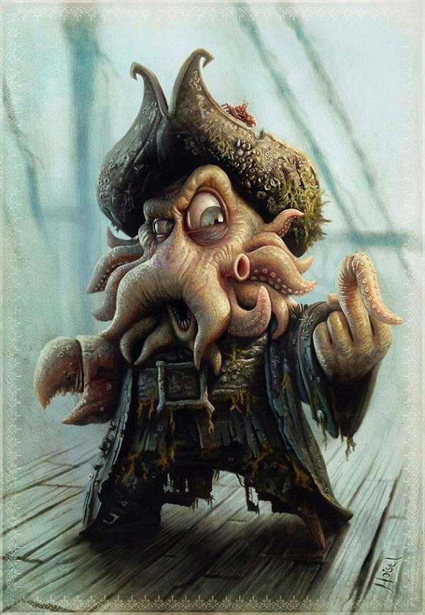 Cartoon characters by Tiago Hoisel