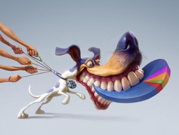 Cartoon characters by Tiago Hoisel