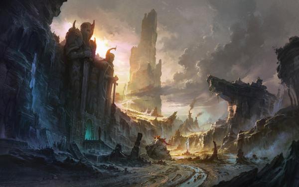 Landscape Concept Art by Ming Fan