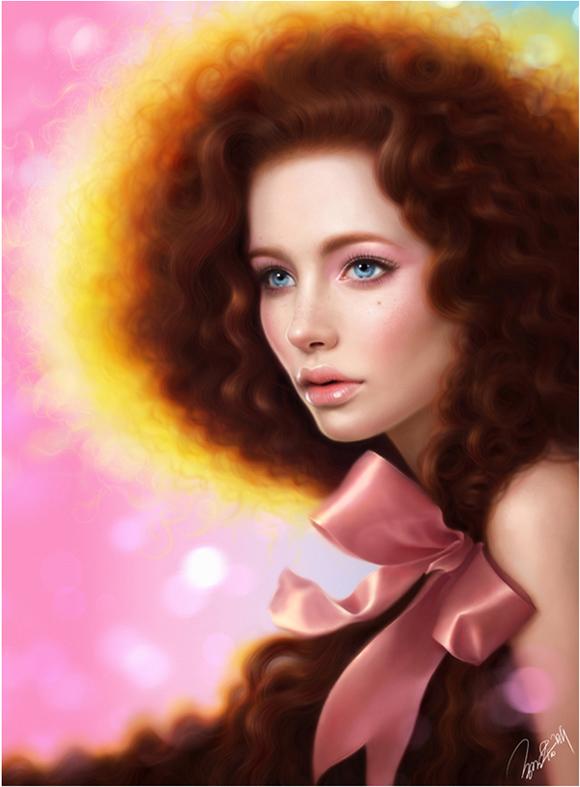 Beautiful CG girls Created by Ruoxing Zhang