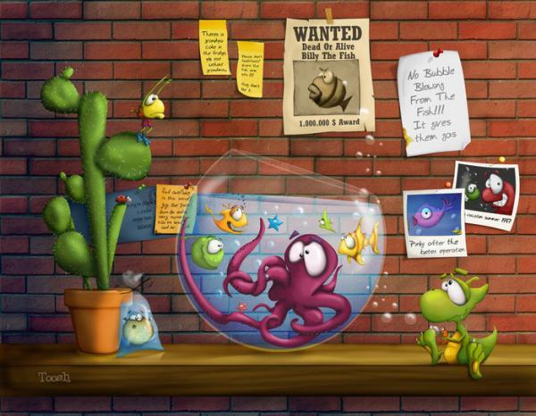 Cartoon Characters by Tooshtoosh
