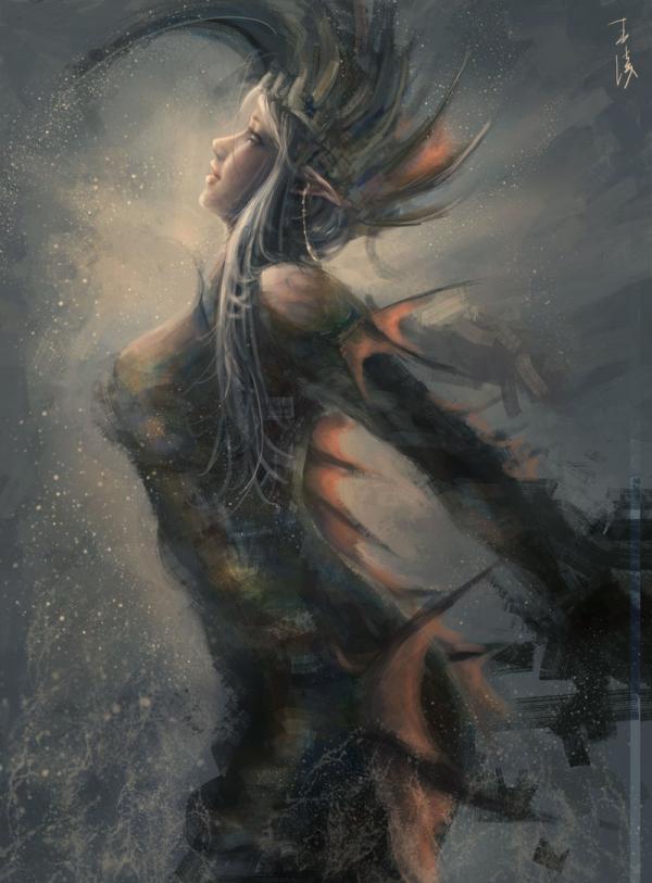 Digital Paintings by Wang Ling
