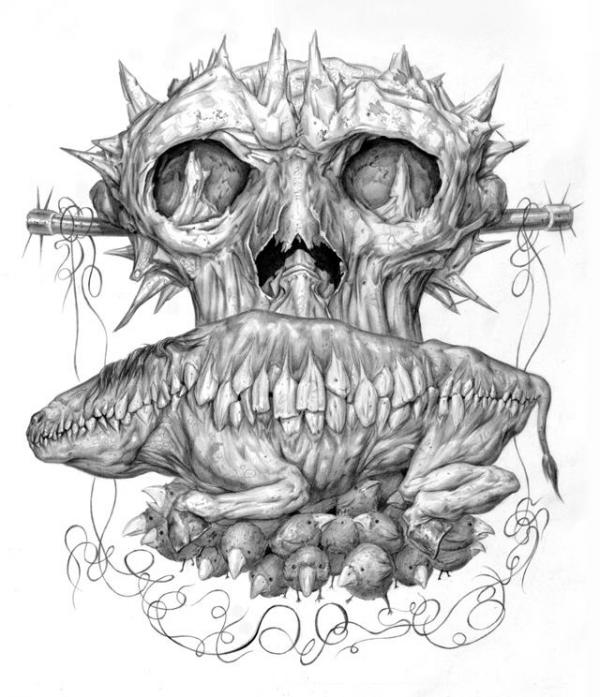 Creepy Illustrations by Maxim Veherin