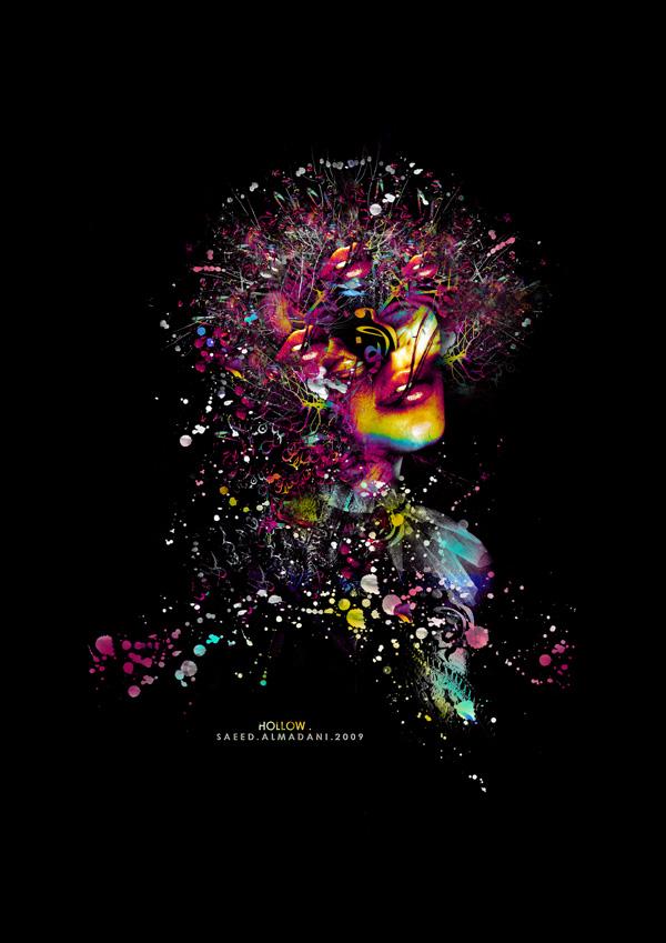 Mixed Media Artwork by Saeed Al Madani