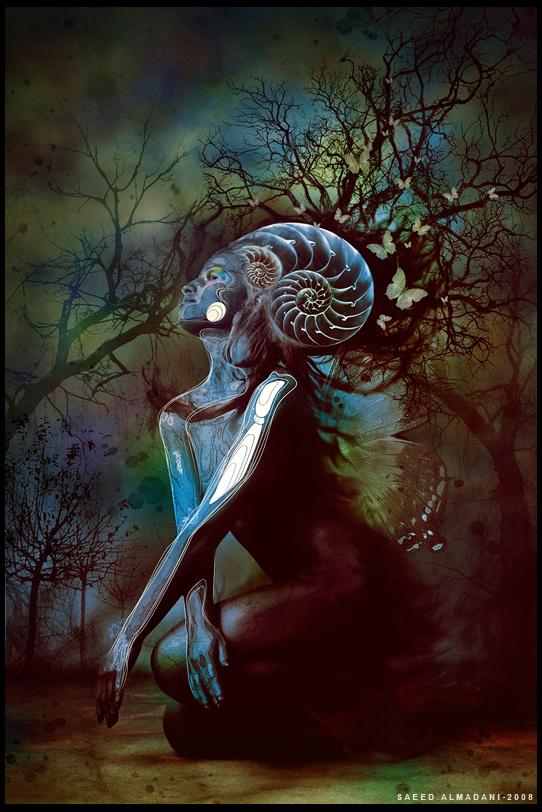 Mixed Media Artwork by Saeed Al Madani