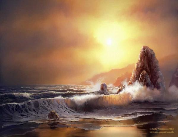 Seascape Digital Paintings by Andy Simmons