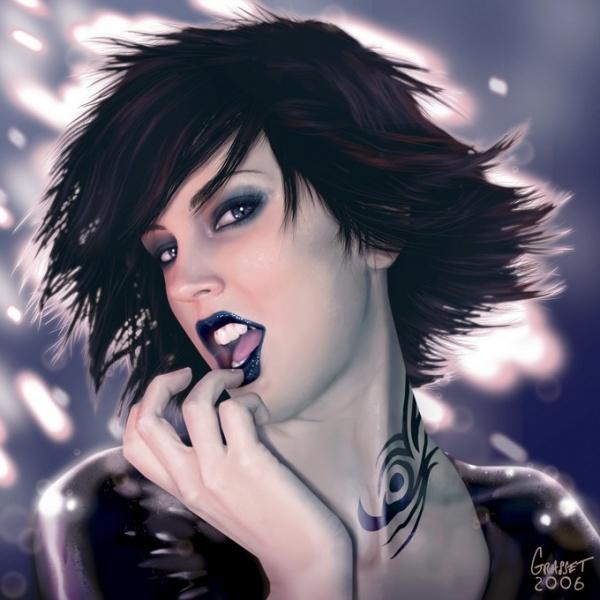 Digital Portraits by Carine Grasset