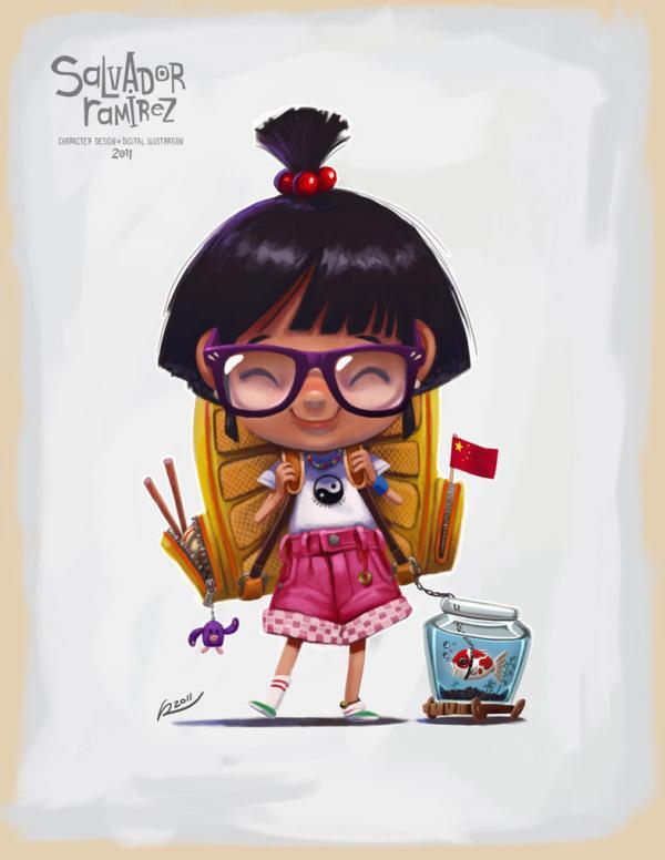 Cute 3D Characters by Salvador Ramirez Madriz