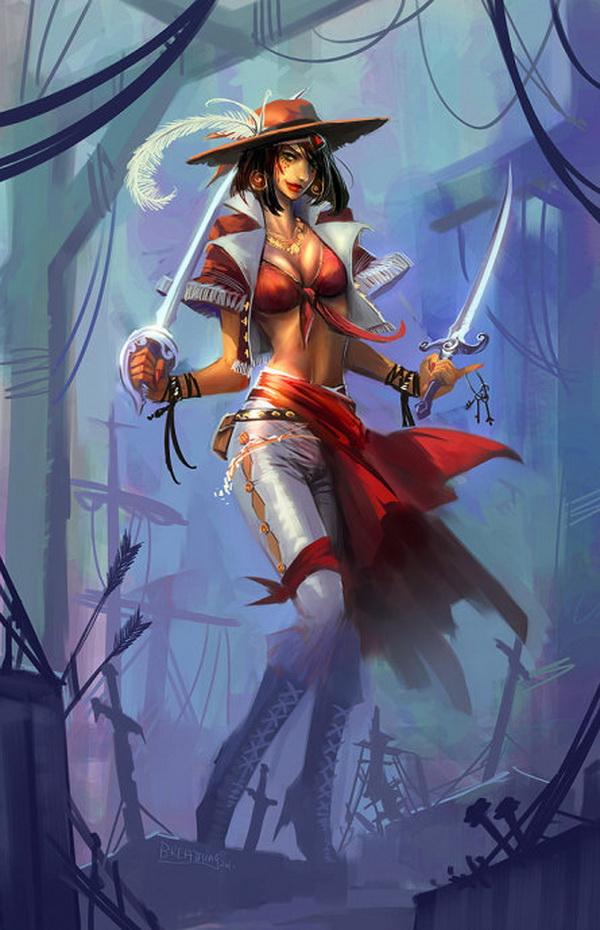 Fantasy Artwork by Jian Guo