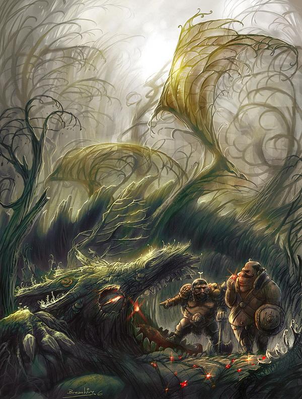 Fantasy Artwork by Jian Guo