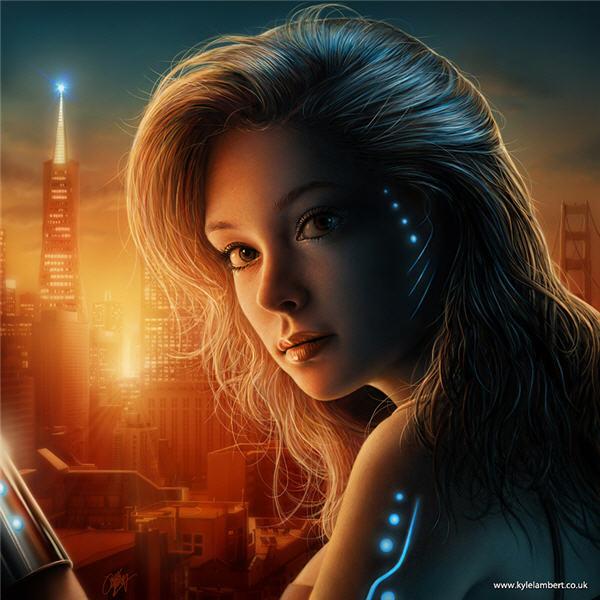 Realistic Finger Paintings by Kyle Lambert