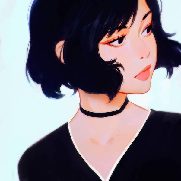 Vector Portraits by Ilya Kuvshinov