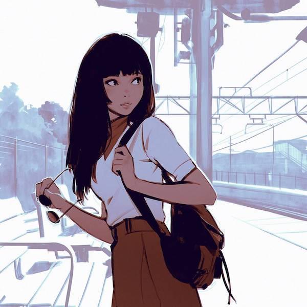 Vector Portraits by Ilya Kuvshinov