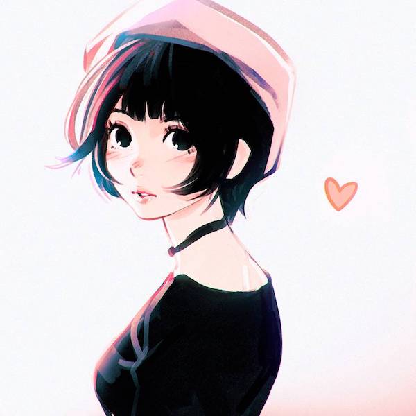 Vector Portraits by Ilya Kuvshinov