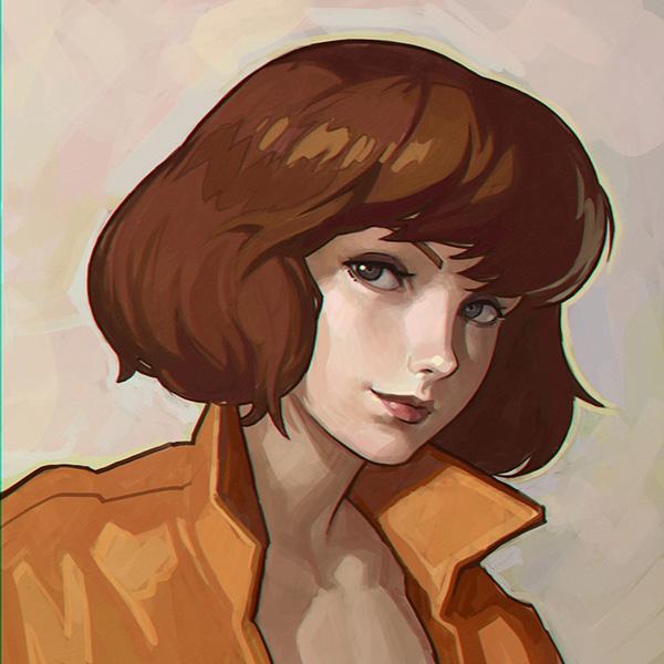 Vector Portraits by Ilya Kuvshinov