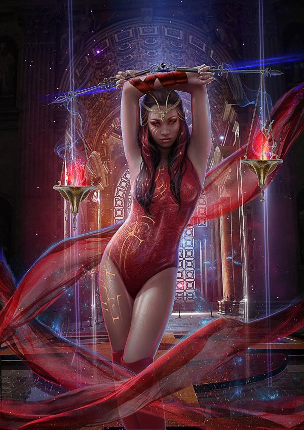 Fantasy Digital Art by Vasylina Holodilina