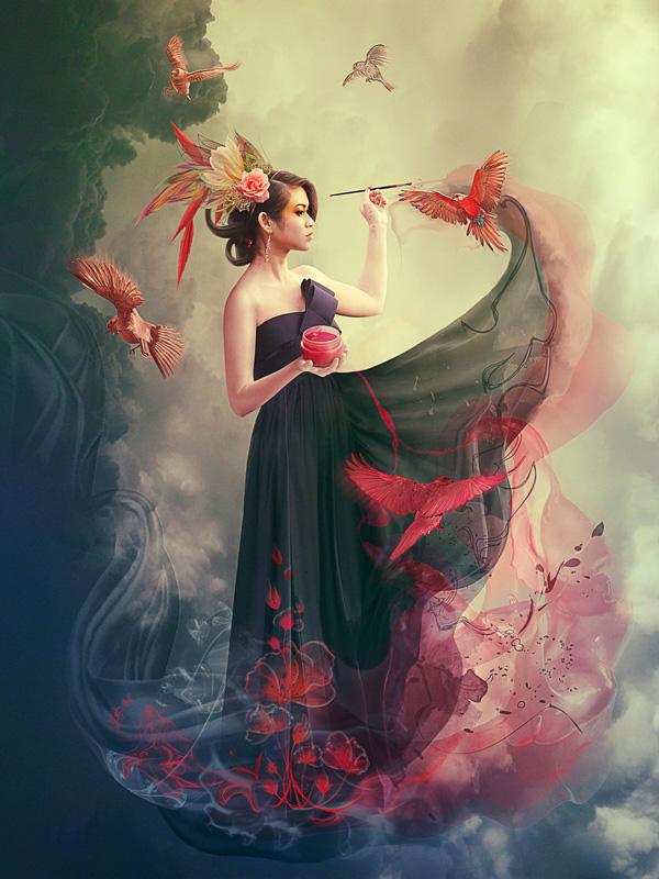 Fantasy Digital Art by Vasylina Holodilina