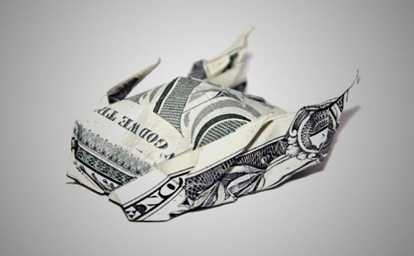 Dollar Money Origami by Won Park