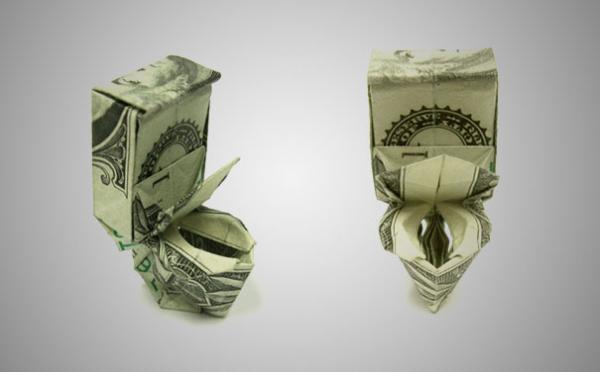 Dollar Money Origami by Won Park