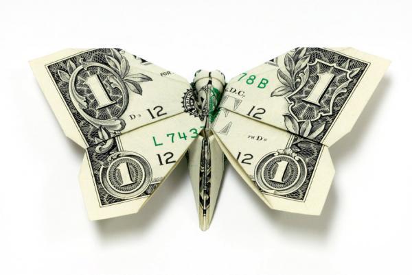 Dollar Money Origami by Won Park