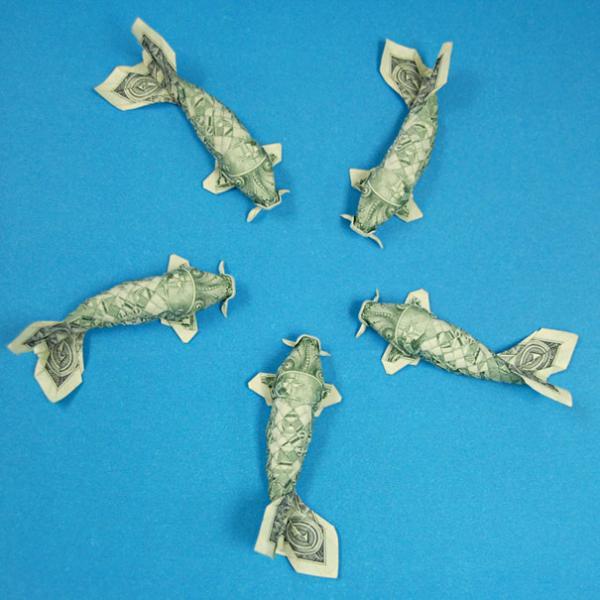 Dollar Money Origami by Won Park
